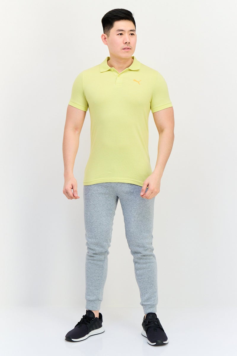 PUMA Men Sportswear Fit Short Sleeveless Outdoor Polo Shirts, Yellow - Image 4